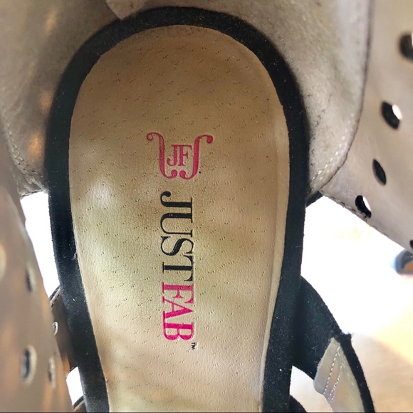 SOLD Just Fab suede back zip stilettos. Sz9 - Picture 3 of 8